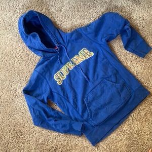 Small Blue Supreme Hoodie